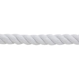 White Cotton Lead Rope with Nickel Plated Bull Snap