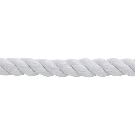 White Cotton Lead Rope with Nickel Plated Bull Snap