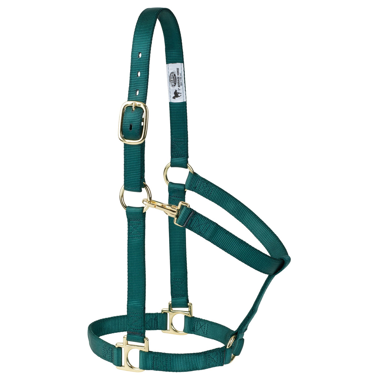 Poly Horse Halter, Non-Adjustable with Throat Snap, Weanling to Large