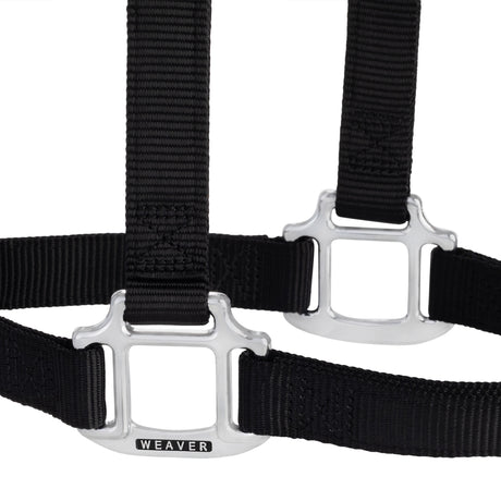 Original Non-Adjustable Nylon Halter, Chrome Plated Hardware, Average