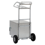 Rolling Tack Box with Saddle Rack