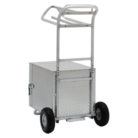 Rolling Tack Box with Saddle Rack