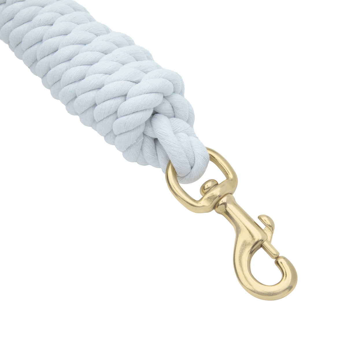 Color Cotton Lead Rope with Brass Plated 225 Snap, 5/8" x 8'