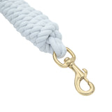 Color Cotton Lead Rope with Brass Plated 225 Snap, 5/8" x 8'