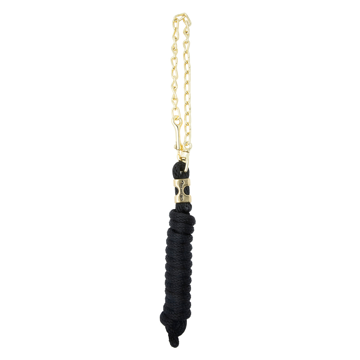 Poly Lead Rope with Brass Plated Swivel Chain
