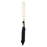 Poly Lead Rope with Brass Plated Swivel Chain