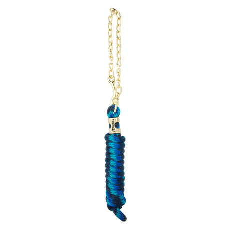 Poly Lead Rope with Brass Plated Swivel Chain