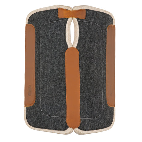 Contoured Jute Wool Blend Felt Saddle Pad