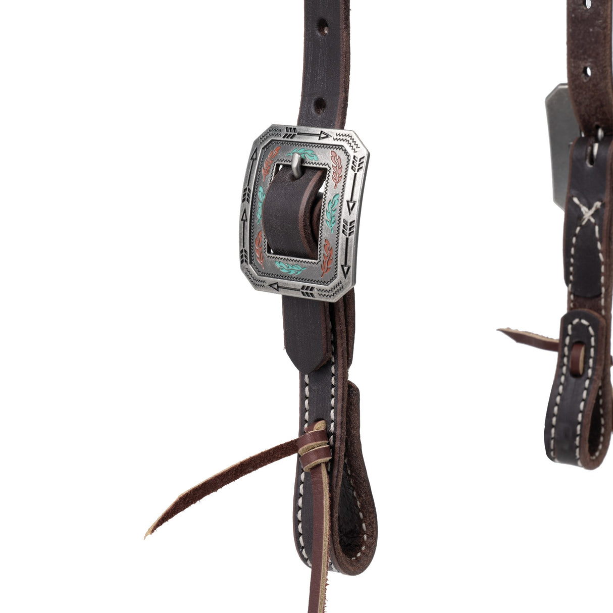 Western Havana Brown Bridle Leather Headstall