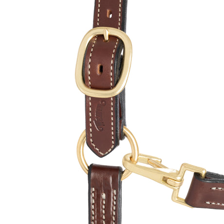 1" Triple Stitch Adjustable Leather Halter