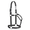 Original Non-Adjustable Nylon Halter, Chrome Plated Hardware, Average