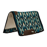 Synergy Blanket-Top Wool Felt Saddle Pad in Brown, Turquoise, Black, Purple Southwestern Patterns
