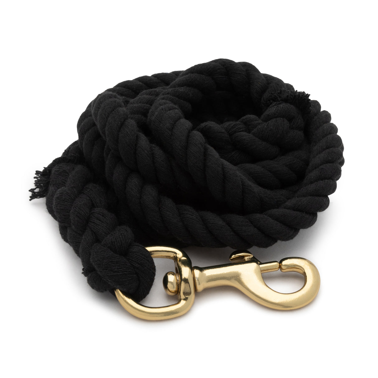 Color Cotton Lead Rope with Brass Plated 225 Snap, 5/8" x 8'