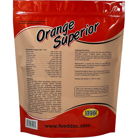 dac® Orange Superior Horse Supplement