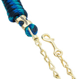 Poly Lead Rope with Brass Plated Swivel Chain