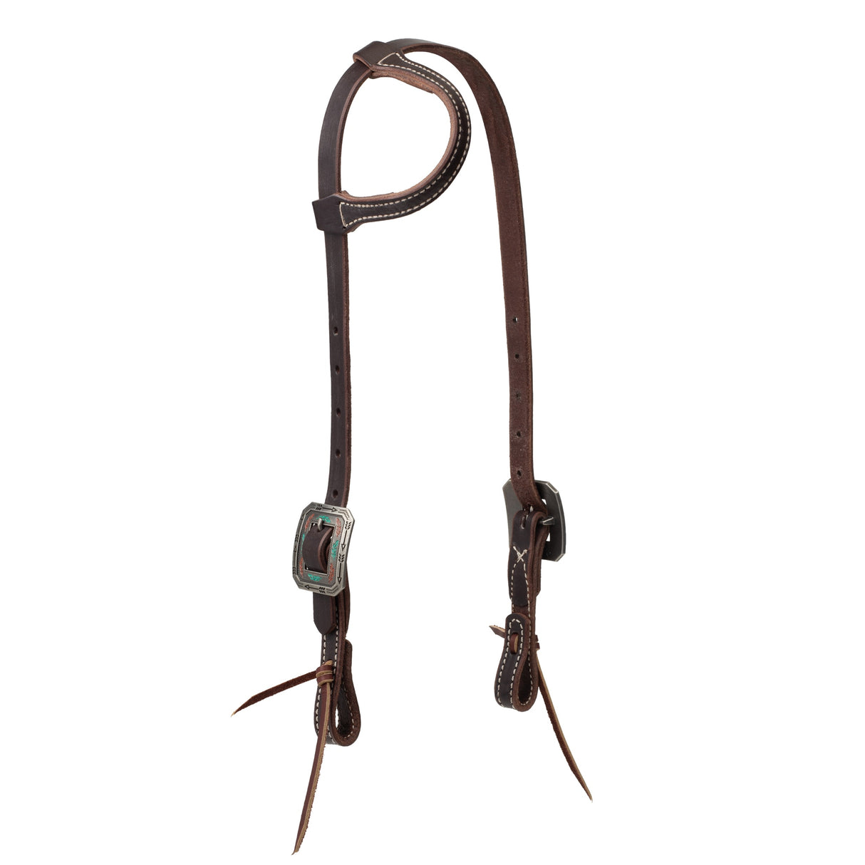 Western Havana Brown Bridle Leather Headstall