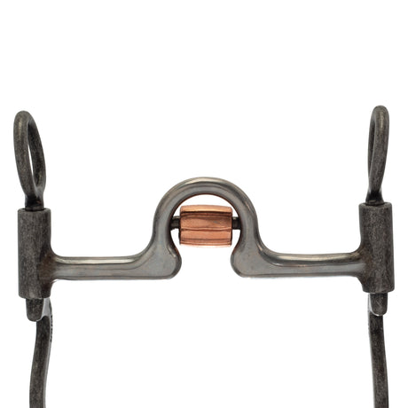 5" Sweet Iron Ported Mouth With Copper Cricket, 8-1/4" Shank Cheeks