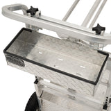 Rolling Barn Utility Cart with Saddle Rack & Grooming Basket