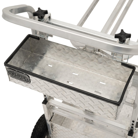 Rolling Barn Utility Cart with Saddle Rack & Grooming Basket