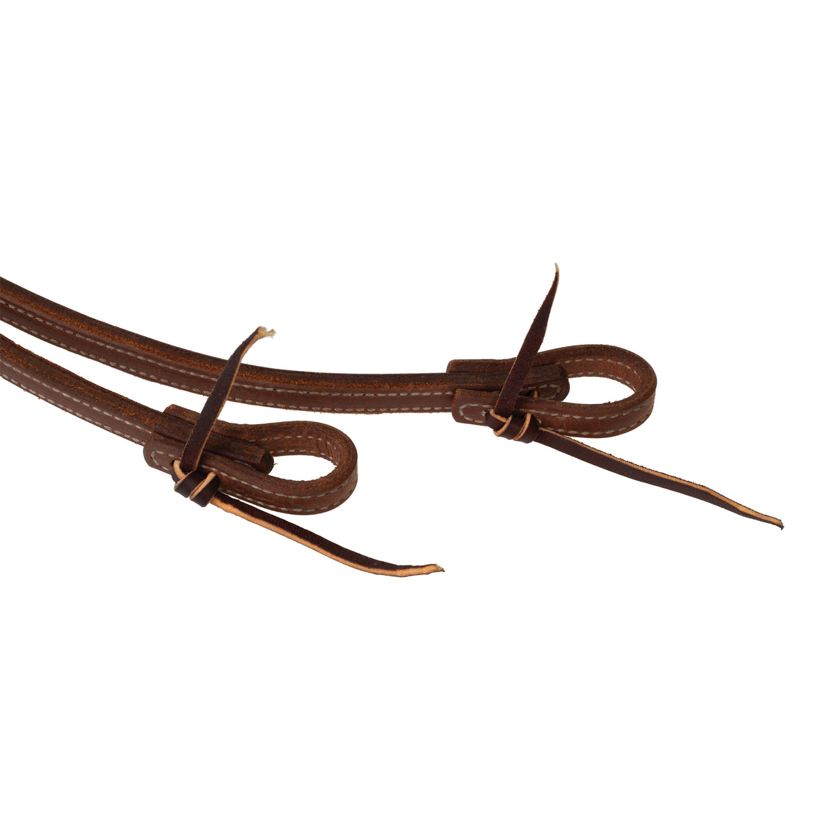 Doubled and Stitched Weighted Tail Split Reins, 5/8” x 8’