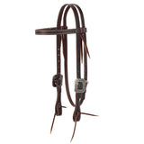 Western Havana Brown Bridle Leather Headstall