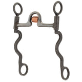 5" Sweet Iron Ported Mouth With Copper Cricket, 8-1/4" Shank Cheeks
