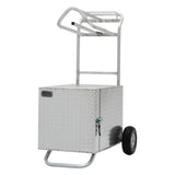 Rolling Tack Box with Saddle Rack