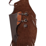 Youth Leather Cowboy Chinks, Boys or Girls, Basketweave
