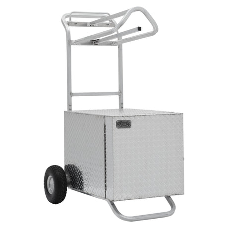 Rolling Tack Box with Saddle Rack