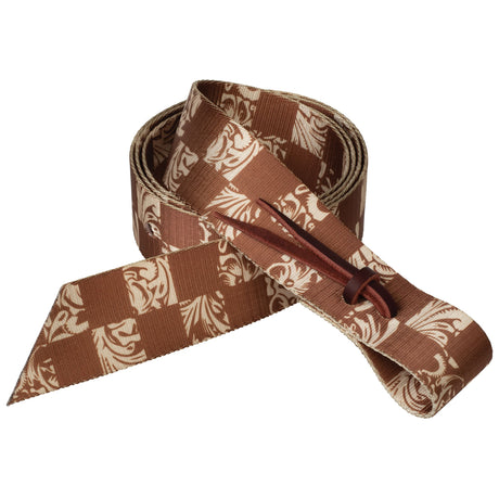 Patterned Poly Tie Strap with Holes, 1-3/4" x 60"