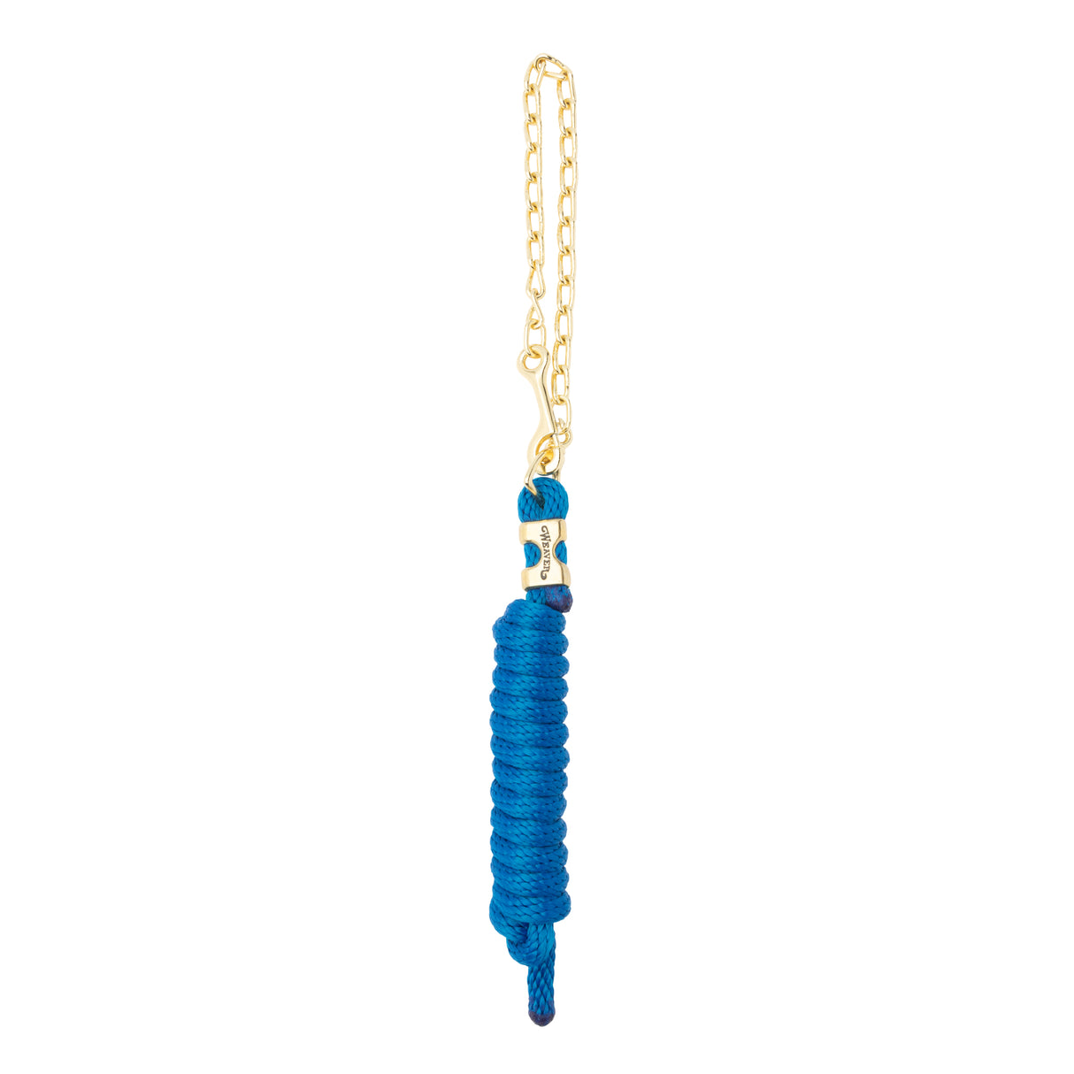Poly Lead Rope with Brass Plated Swivel Chain