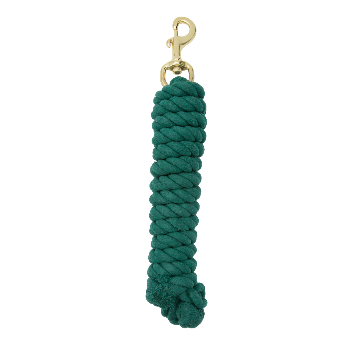 Cotton Lead Rope with Brass Plated 225 Snap, 5/8" x 10'
