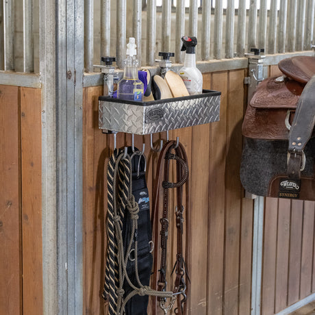 Portable Hanging Grooming Basket & Tack Rack