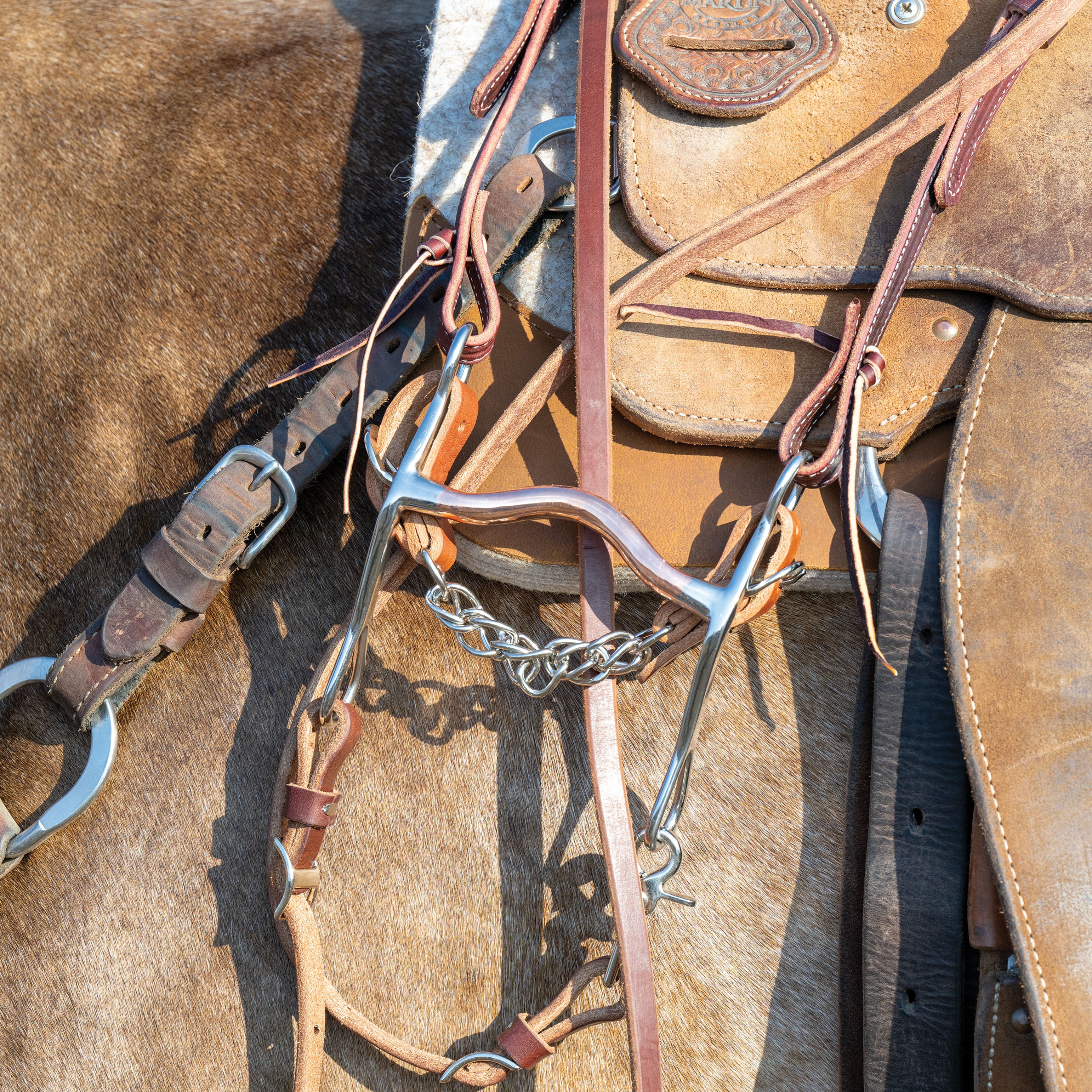 Mors De Bride Western Formay - Port Bas En Cuivre, Joues Ovales 8 Quot 770287 Mors De Bride Western Formay - Port Bas En Cuivre, Joues Ovales 8 Quot 770287