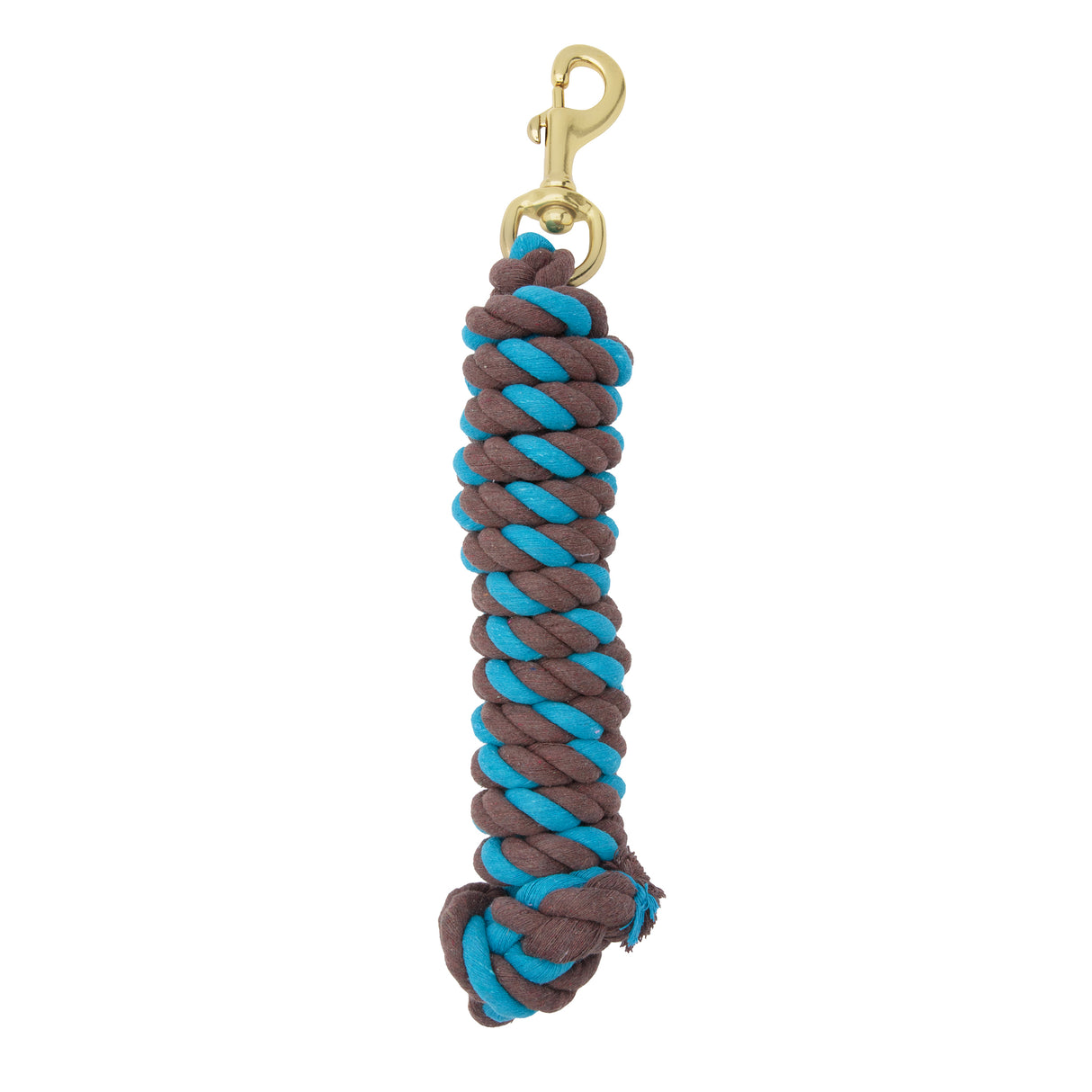 Cotton Lead Rope with Brass Plated 225 Snap, 5/8" x 10'