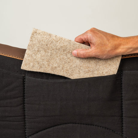 Shim Saddle Pad, Steam-Pressed Felt