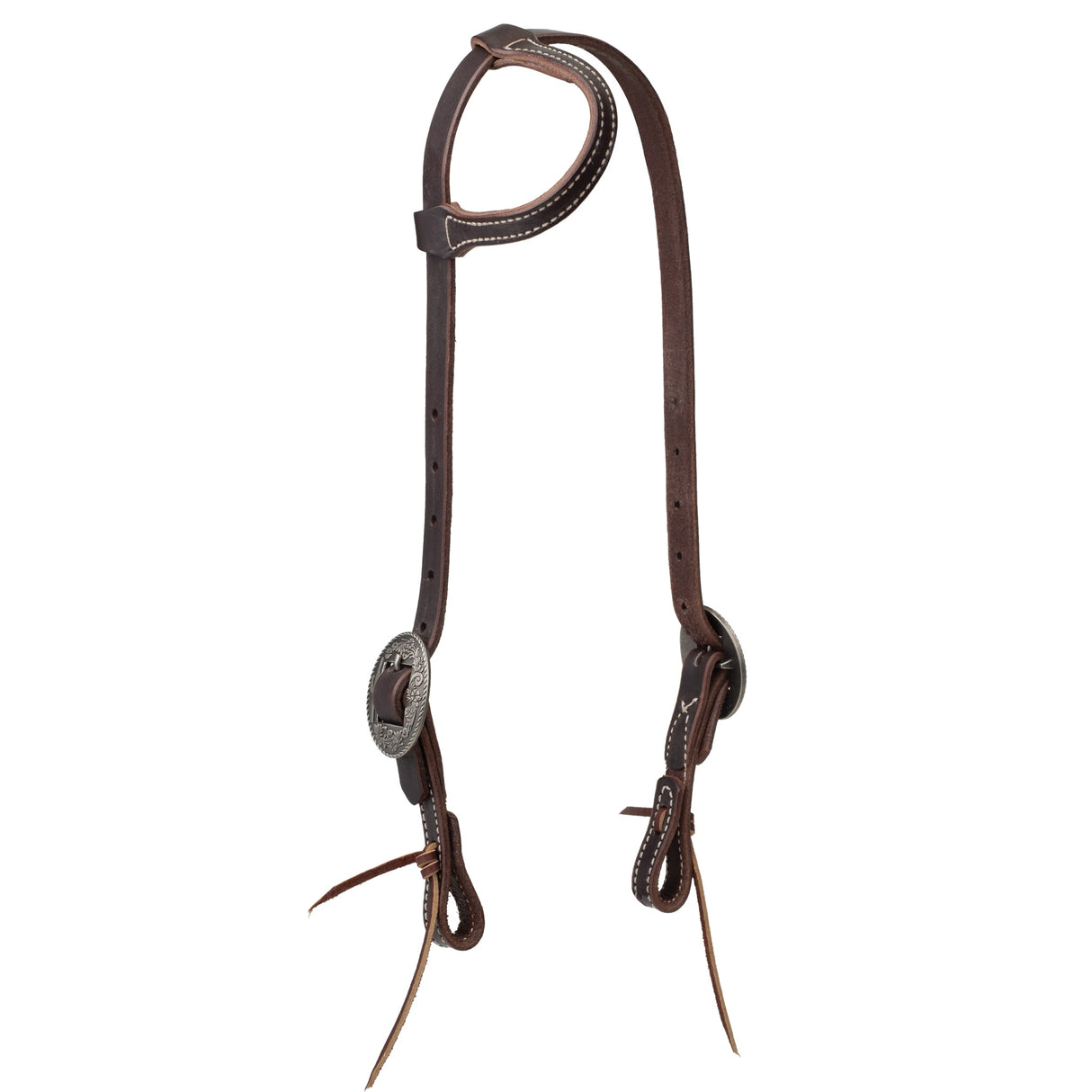 Western Havana Brown Bridle Leather Headstall