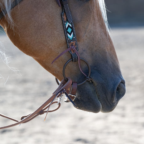 Professional Ring Snaffle Bit, 5" Twisted Curved Mouth