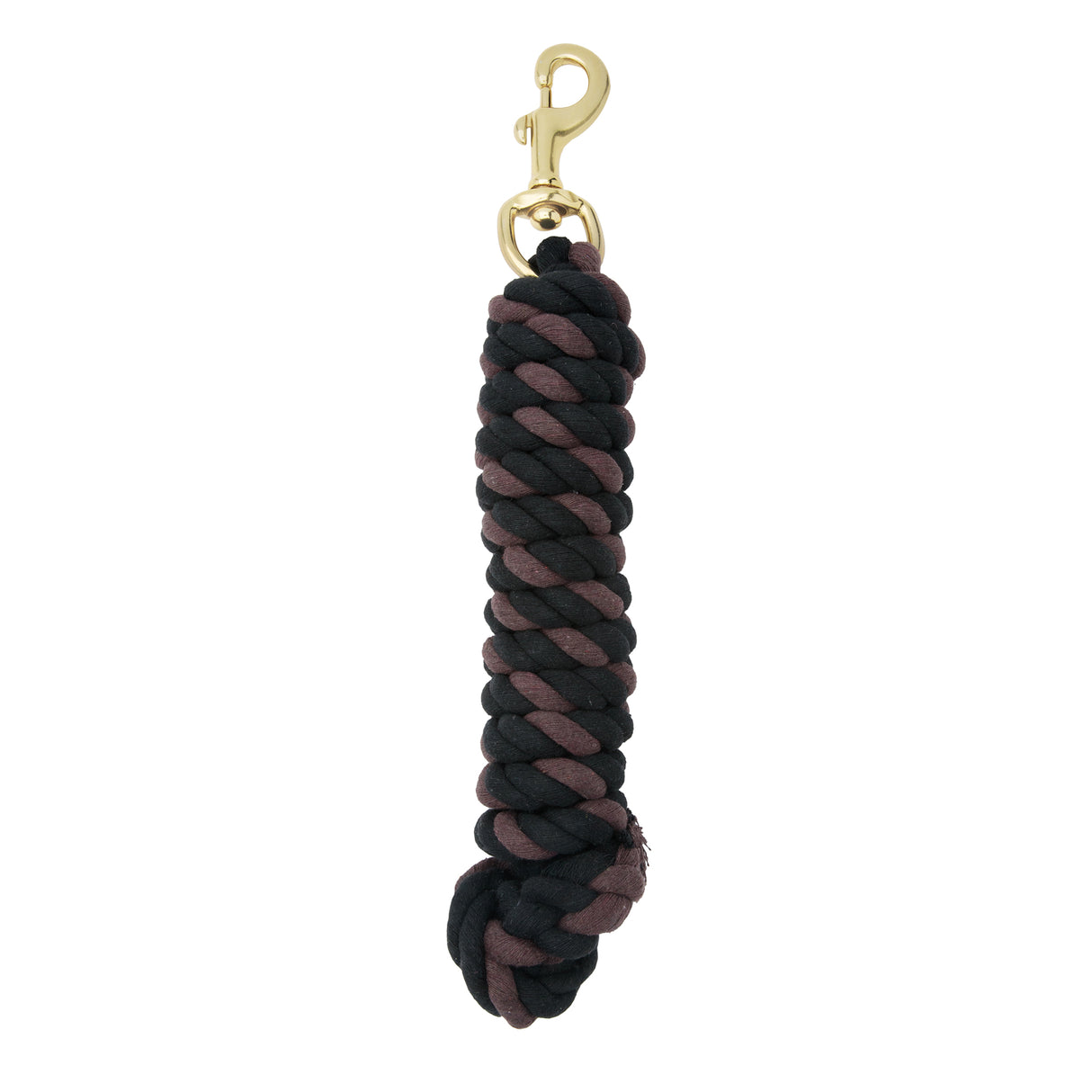 Cotton Lead Rope with Brass Plated 225 Snap, 5/8" x 10'