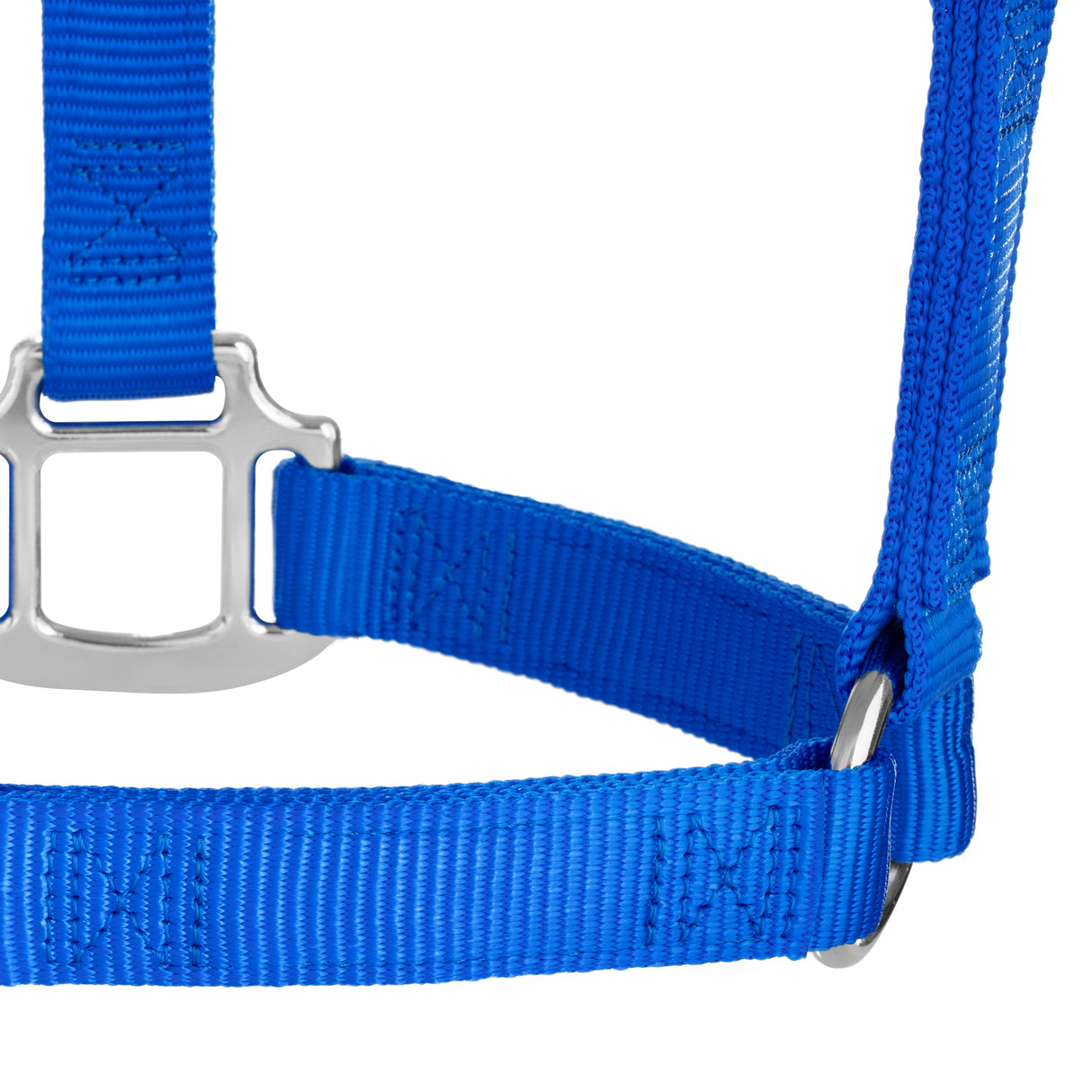Original Non-Adjustable Nylon Halter, Chrome Plated Hardware, Average