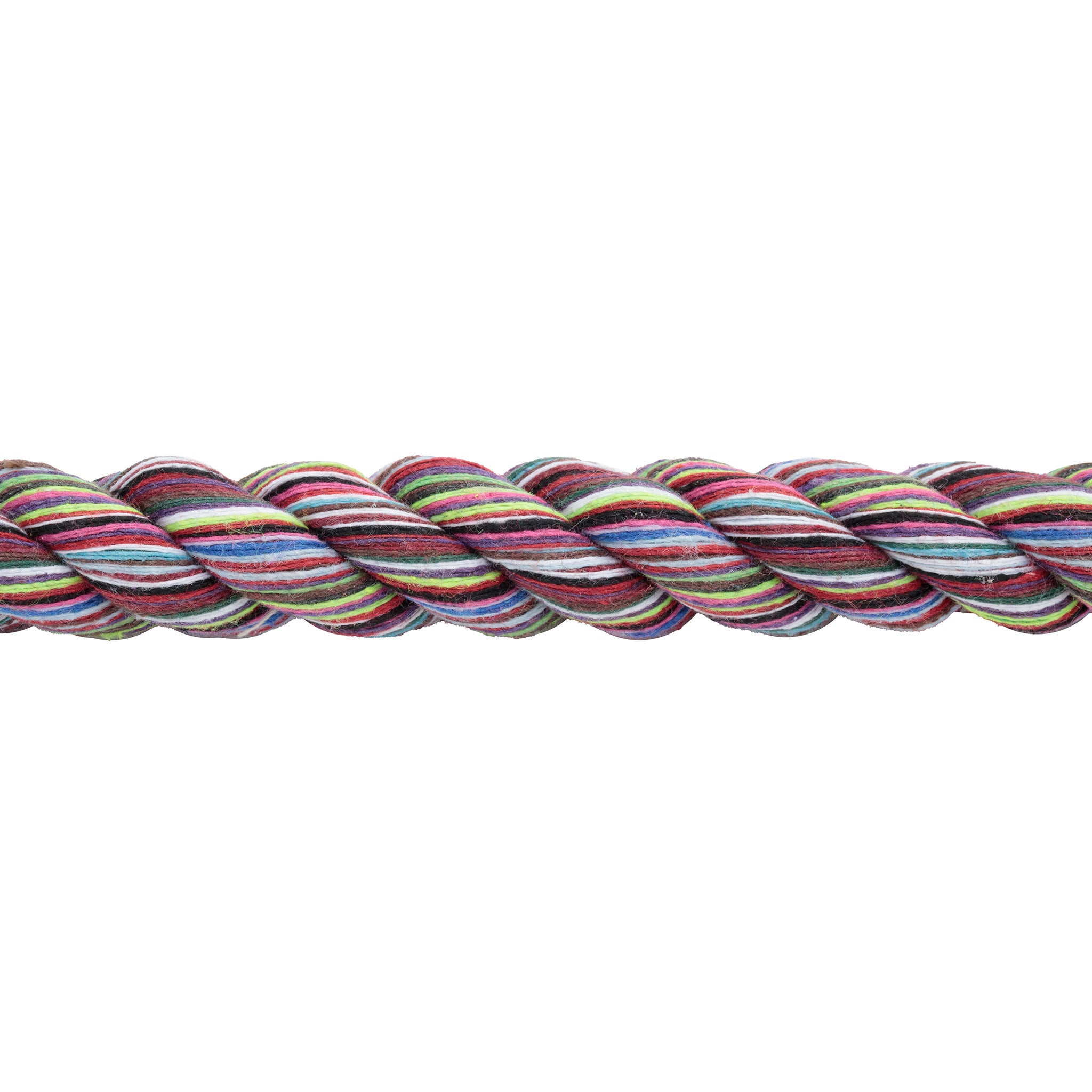 Multi-Colored Cotton Lead Rope with Nickel Plated Bull Snap