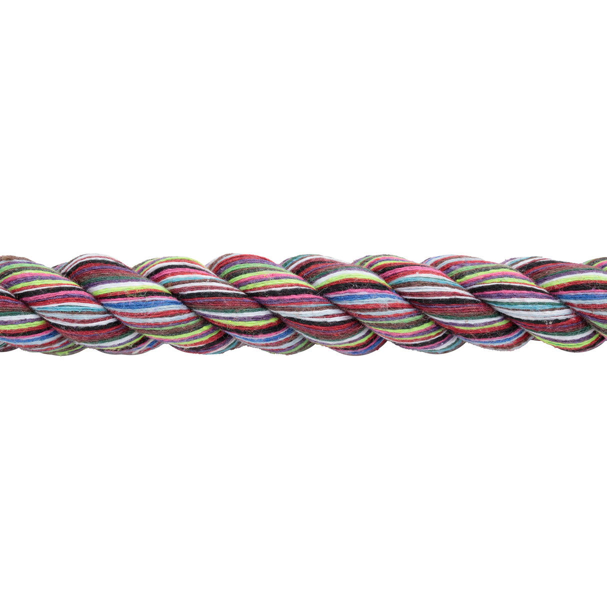 Multi-Colored Cotton Lead Rope with Nickel Plated Bull Snap
