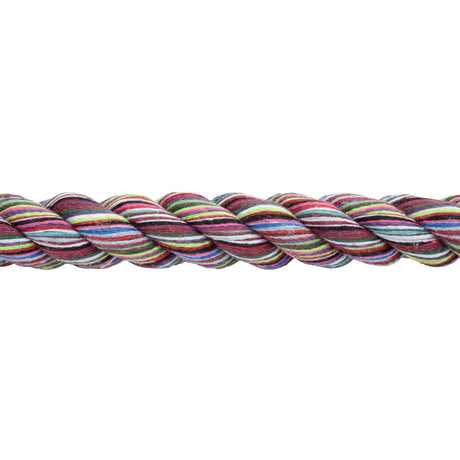 Multi-Colored Cotton Lead Rope with Nickel Plated Bull Snap