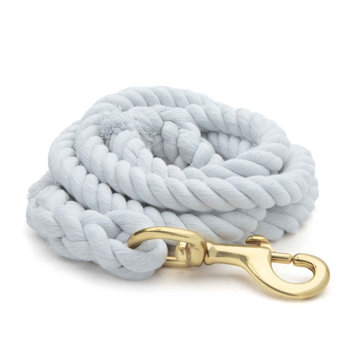 Color Cotton Lead Rope with Brass Plated 225 Snap, 5/8" x 8'