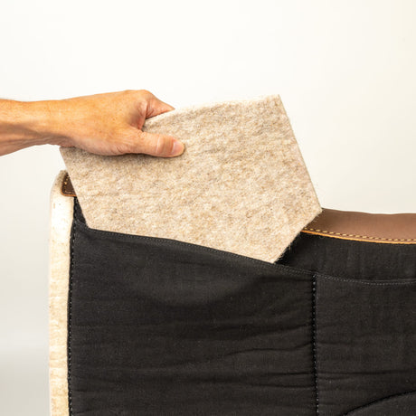 Shim Saddle Pad, Steam-Pressed Felt