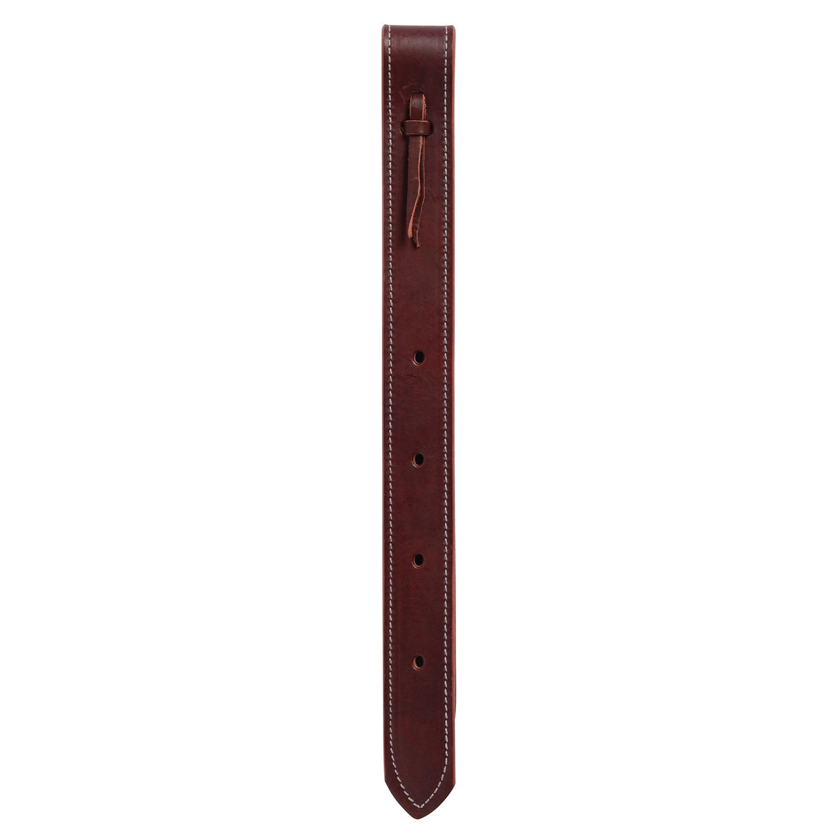 Burgundy Latigo Off Billets, Doubled and Stitched