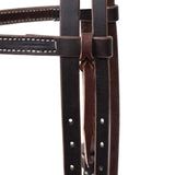 Western Havana Brown Bridle Leather Headstall