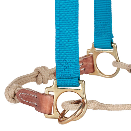 Kalley Krickeberg Nylon & Rope Combination Horseman's Halter with Side Ring