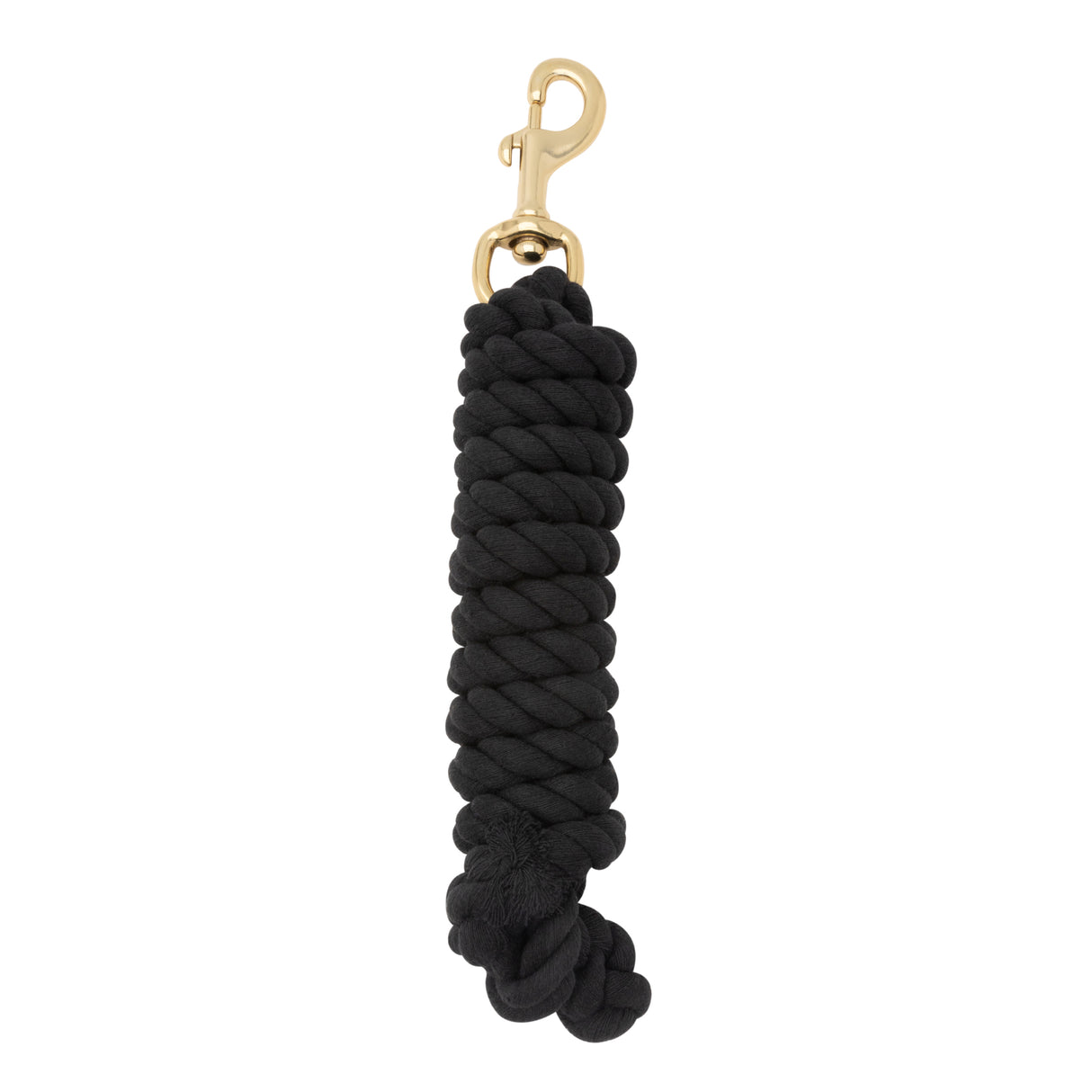 Color Cotton Lead Rope with Brass Plated 225 Snap, 5/8" x 8'