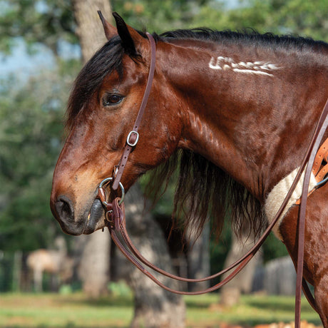 Working Tack Extra Heavy Harness Leather Quick Change Split Reins, 5/8" x 8'